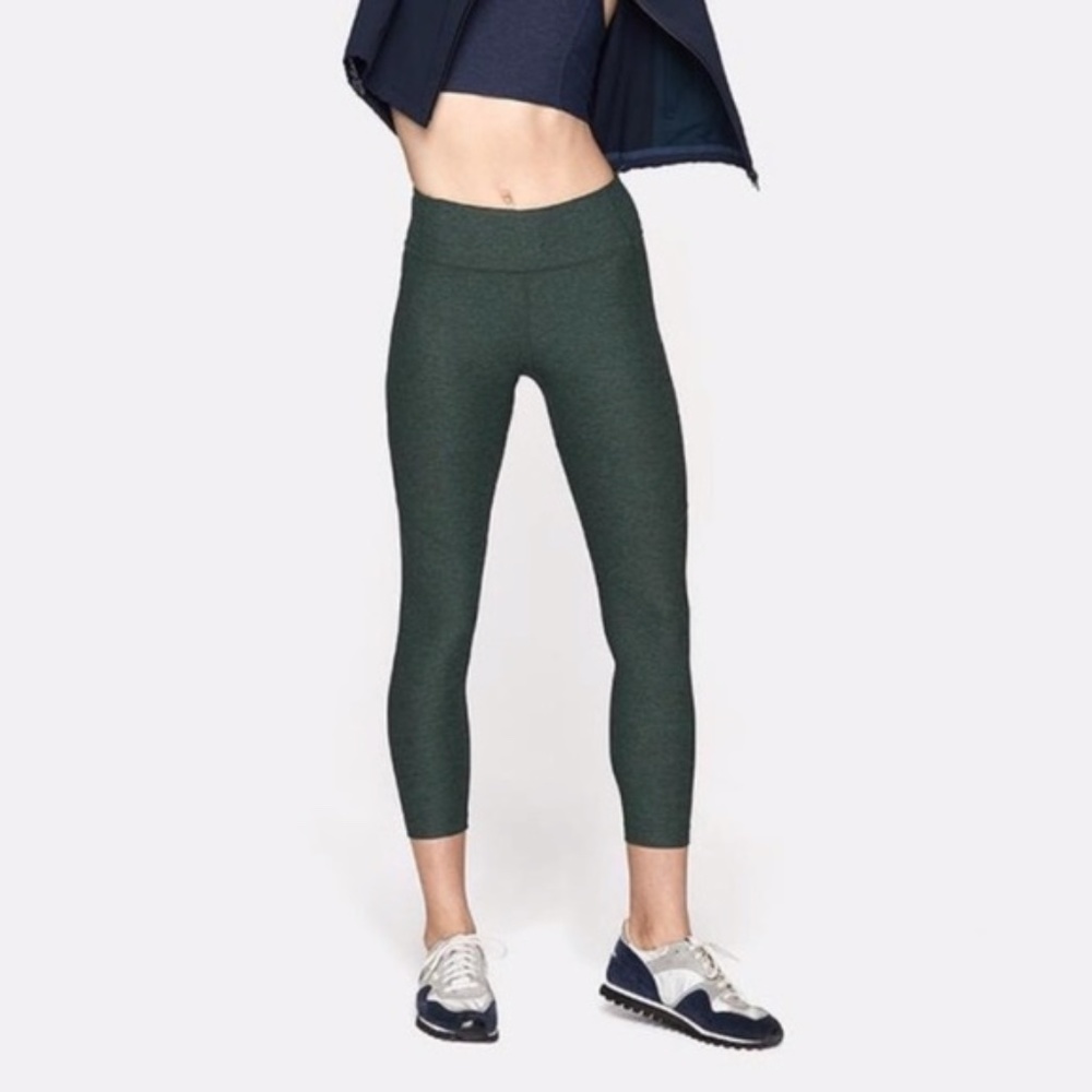 Outdoor Voices 3/4 Warm-up Leggings - Hunter Green